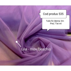 Tulle Fin Lila Mov Deschis