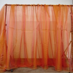 Perdea din organza portocaliu inaltime 280cm