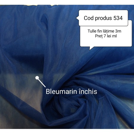 Tulle Fin Bleumarin Inchis