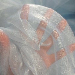 Perdea organza bleu deschis, inaltime 280cm