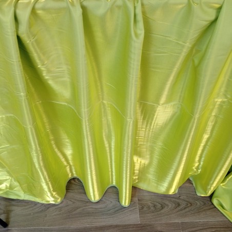 Draperie tafta verde fistic metalizat, inaltime 280cm