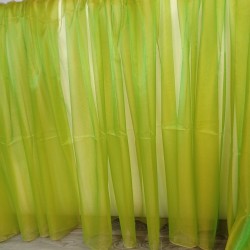 Perdea organza verde cameleon