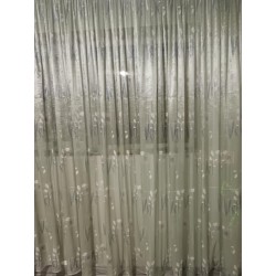 Perdea matasoasa verde olive inaltime 280cm