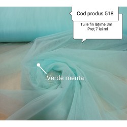 Tulle Fin Verde Menta