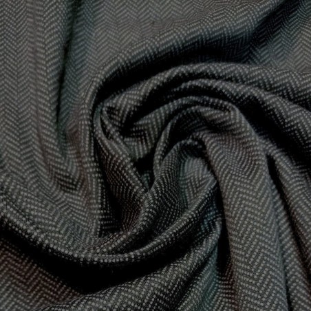 Jersey Herringbone Negru  Capucino