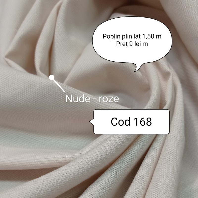 Poplin Nude Roze